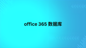 office 365 数据库